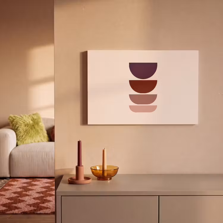 Canvas schilderij - Harmonieus - Symmetrisch - Rood — 2