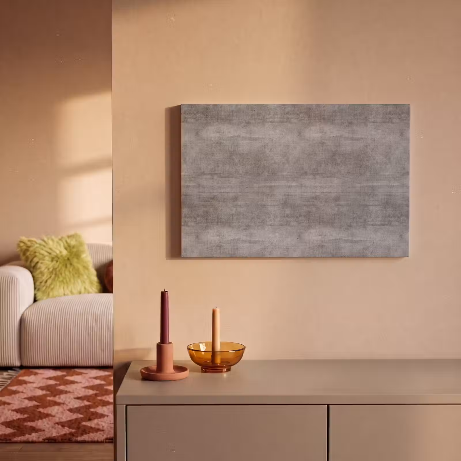 Canvas schilderij - Beton - Patroon - Antiek — 1