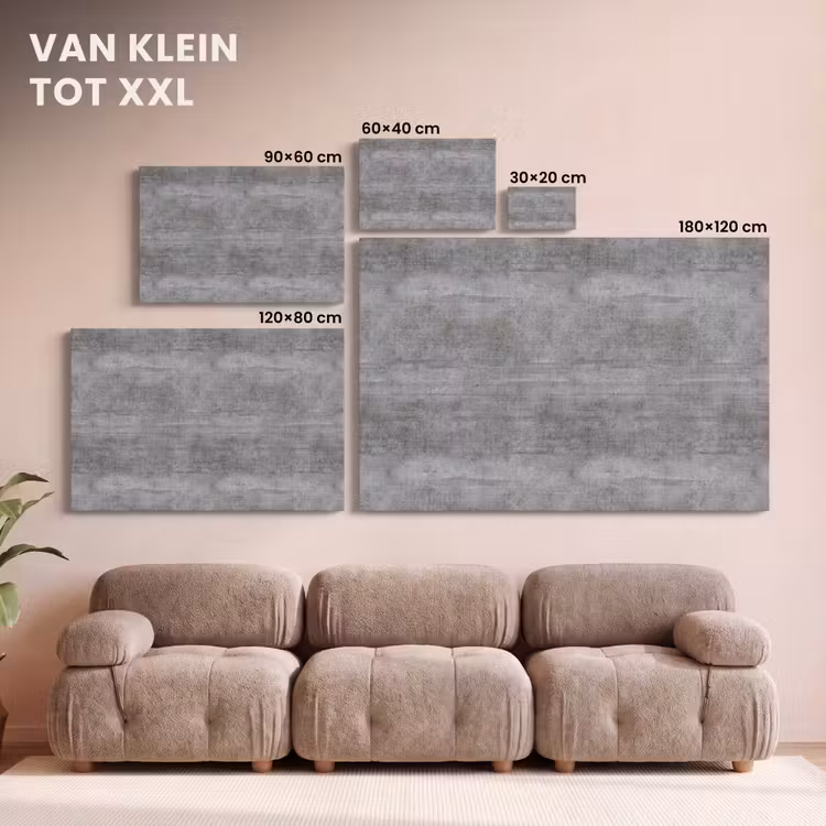 Canvas schilderij - Beton - Patroon - Antiek — 7