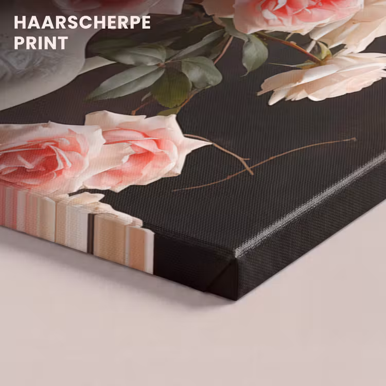 Canvas schilderij - Bloemen - Rozen - Vaas - Stilleven - Boeket — 5