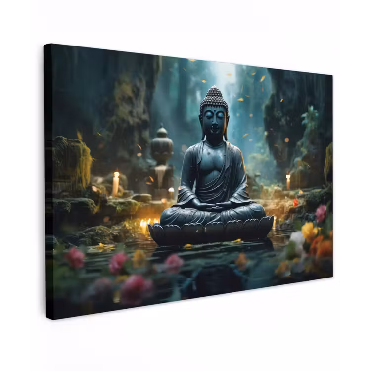 Canvas schilderij - Boeddha - Beeld - Buddha - Zen - Kunst - Boedha — 1