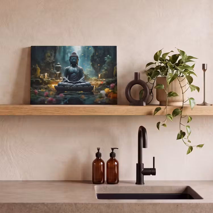 Canvas schilderij - Boeddha - Beeld - Buddha - Zen - Kunst - Boedha — 4