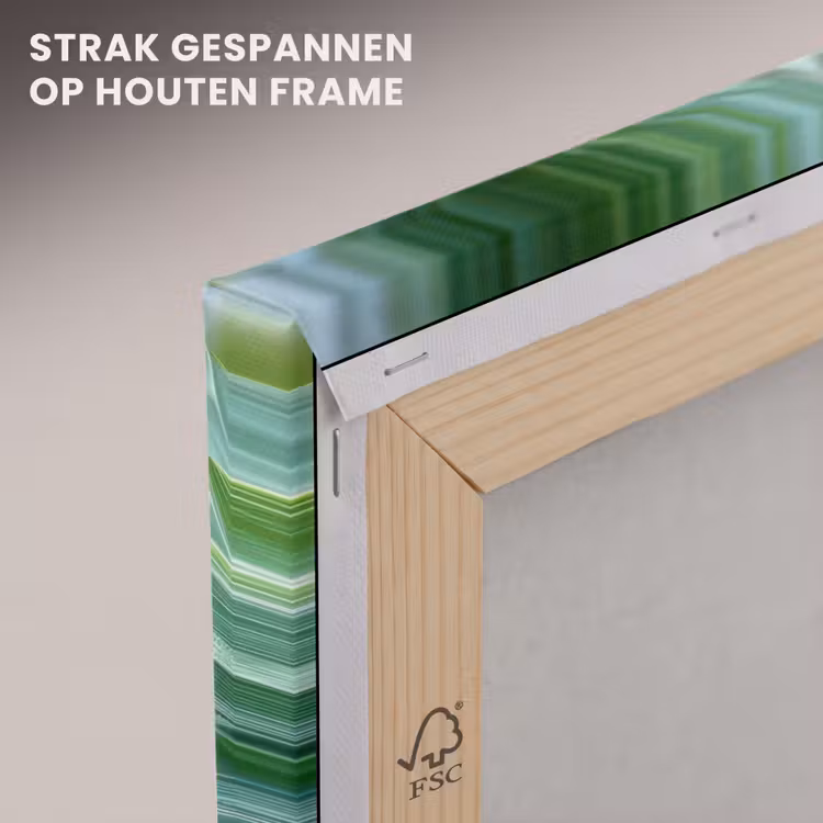 Canvas schilderij - Blad - Plant - Groen - Textuur — 7
