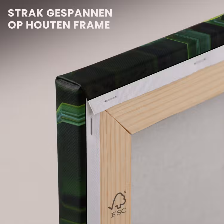 Canvas schilderij - Bladeren - Regendruppels - Licht - Groen — 7