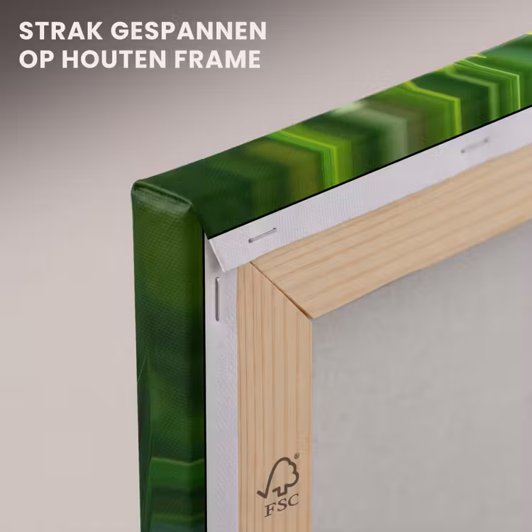Canvas schilderij - Grassprieten - Lichtinval - Groen — 7