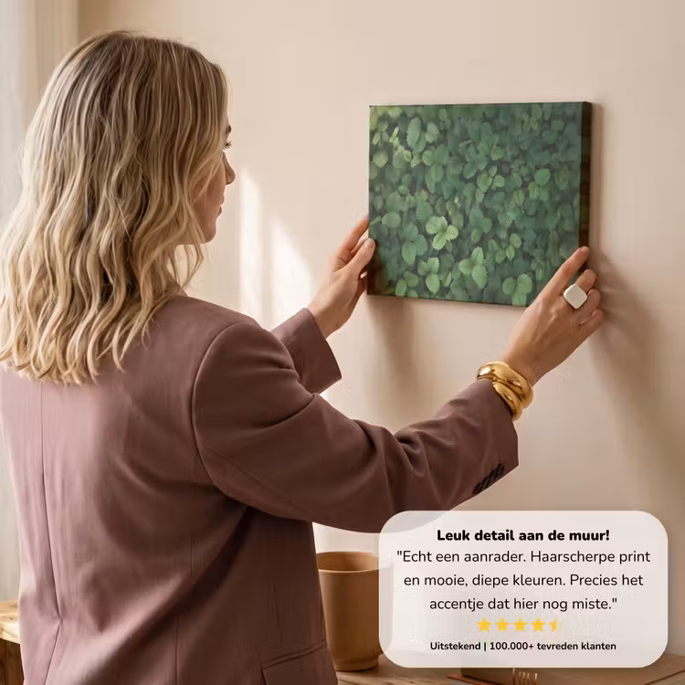 Canvas schilderij - Groen - Bladeren - Kartel - Zonlicht — 3
