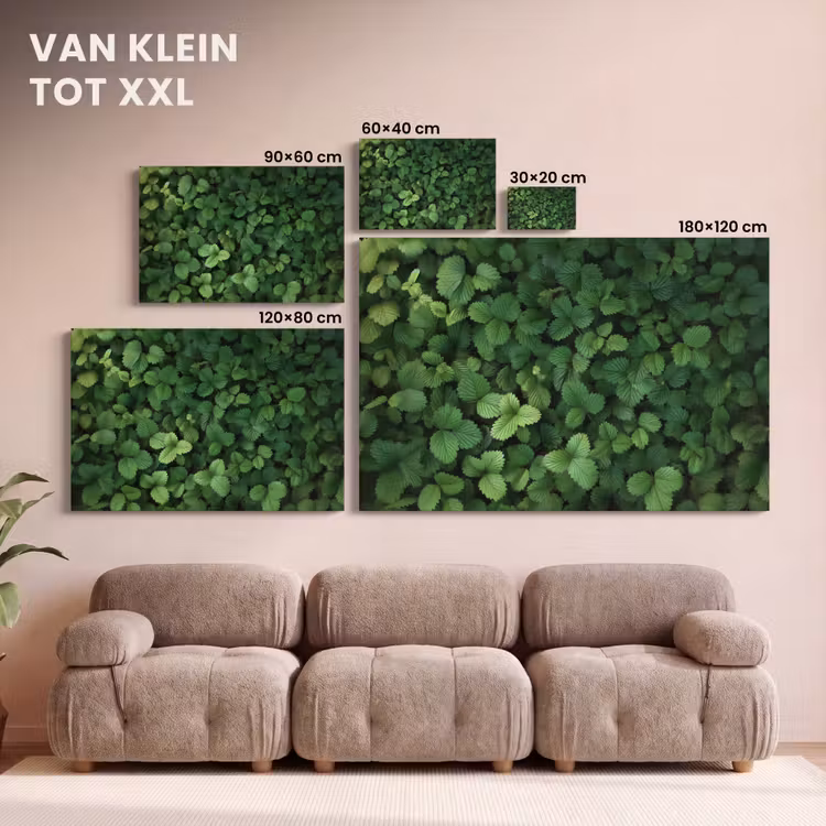 Canvas schilderij - Groen - Bladeren - Kartel - Zonlicht — 8