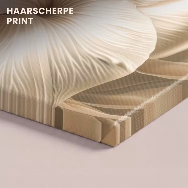 Canvas schilderij - Beige - Bloem - Patroon — 5