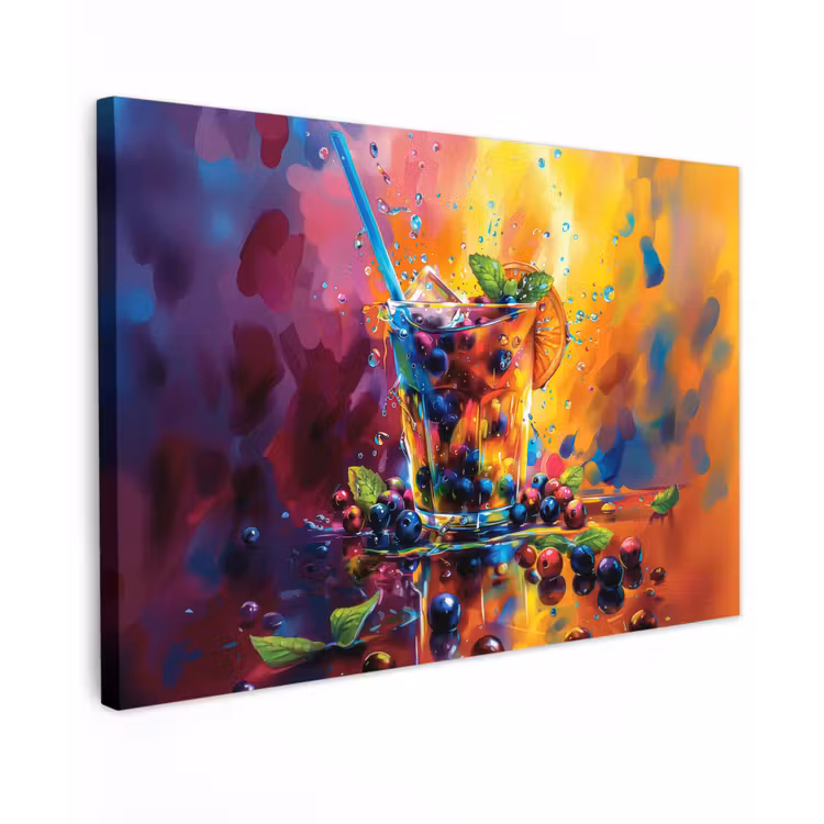 Canvas schilderij - Cocktail - Fruit - Kleurrijk - Drank — 1