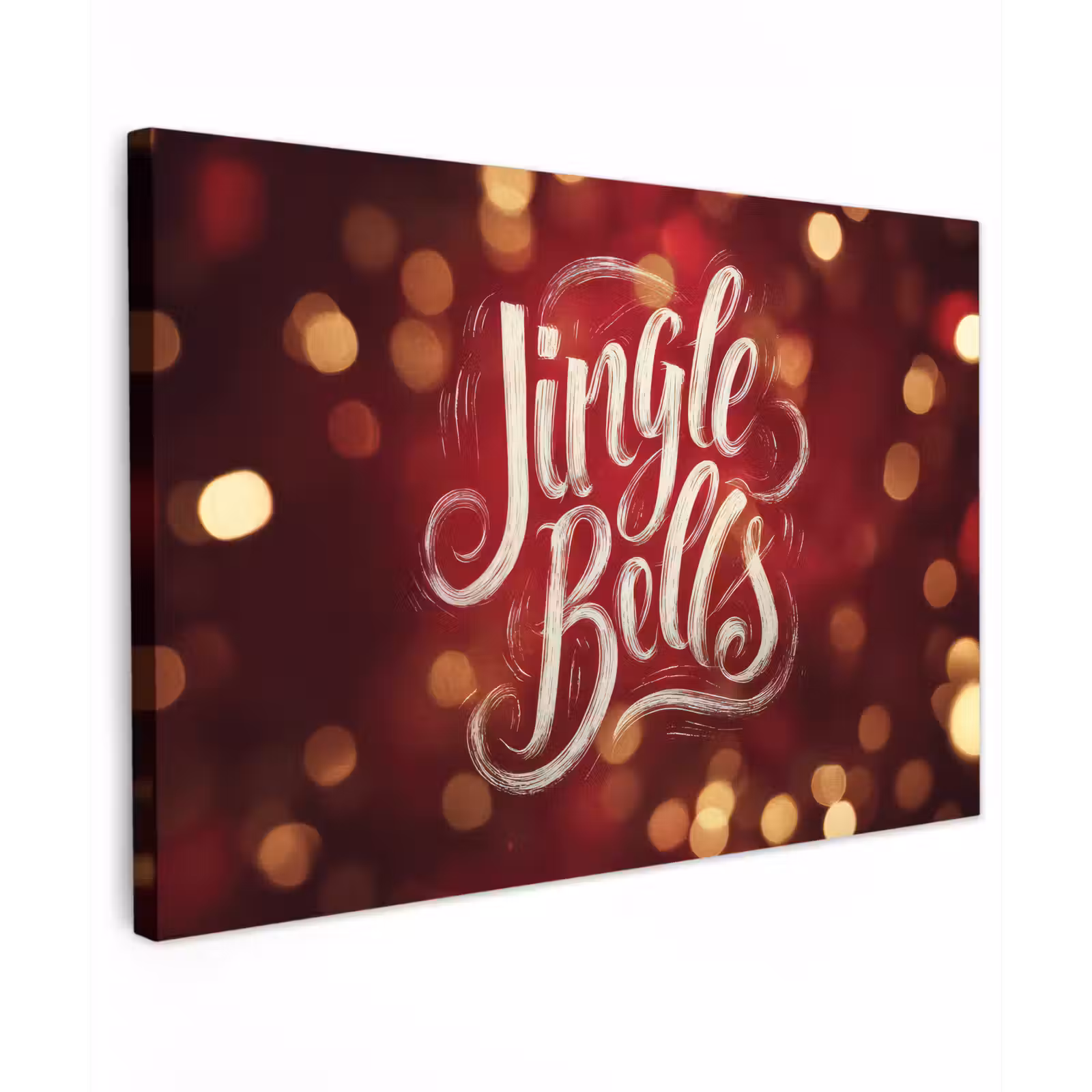 Canvas schilderij - Jingle - Bells - Kerst - Rood — 1