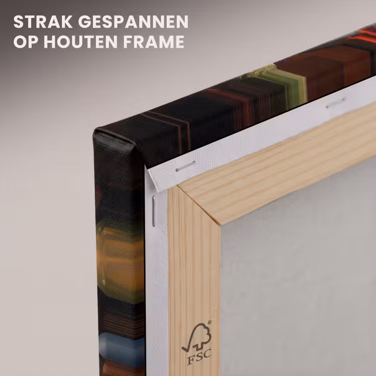 Canvas schilderij - Gnooms - Kerst - Raam - Kleurrijk — 7