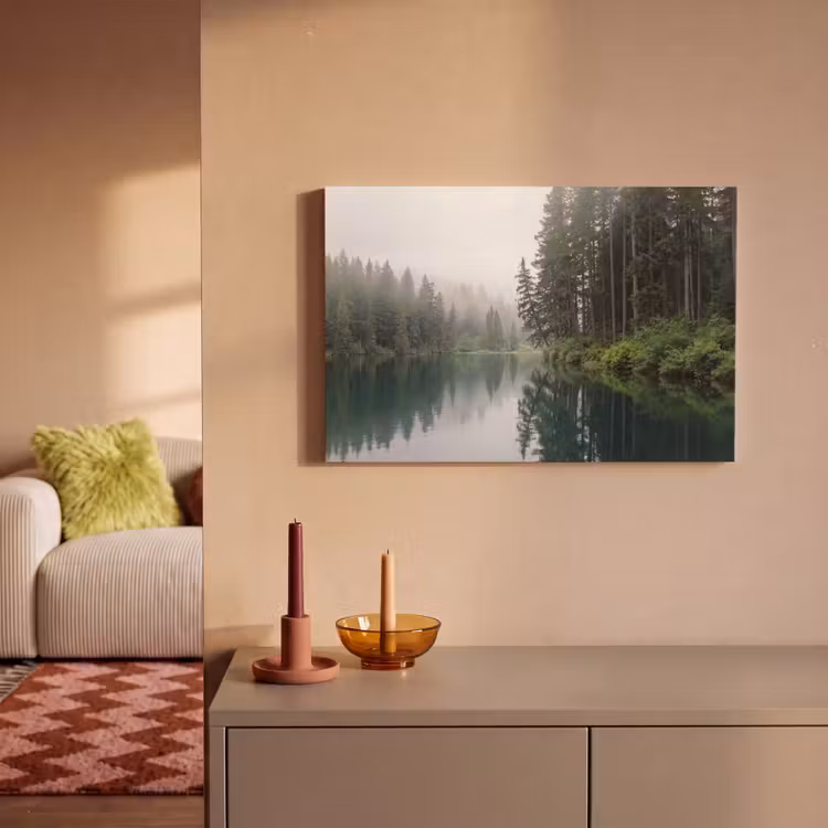 Canvas schilderij - Bergen - Meer - Bos — 2