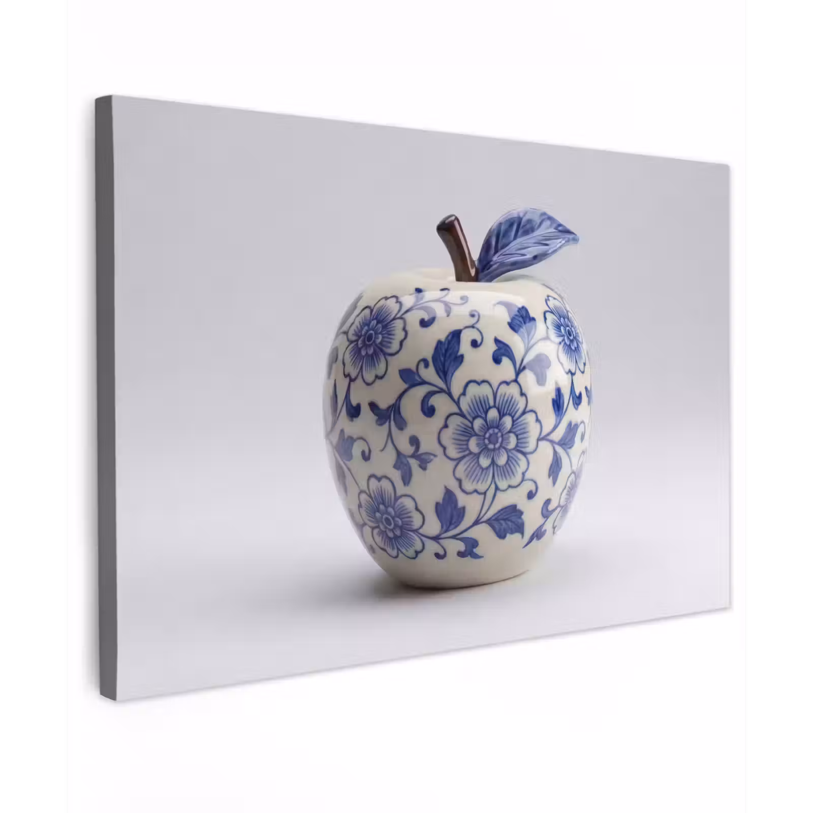 Canvas schilderij - Appel - Blauw - Klassiek — 1
