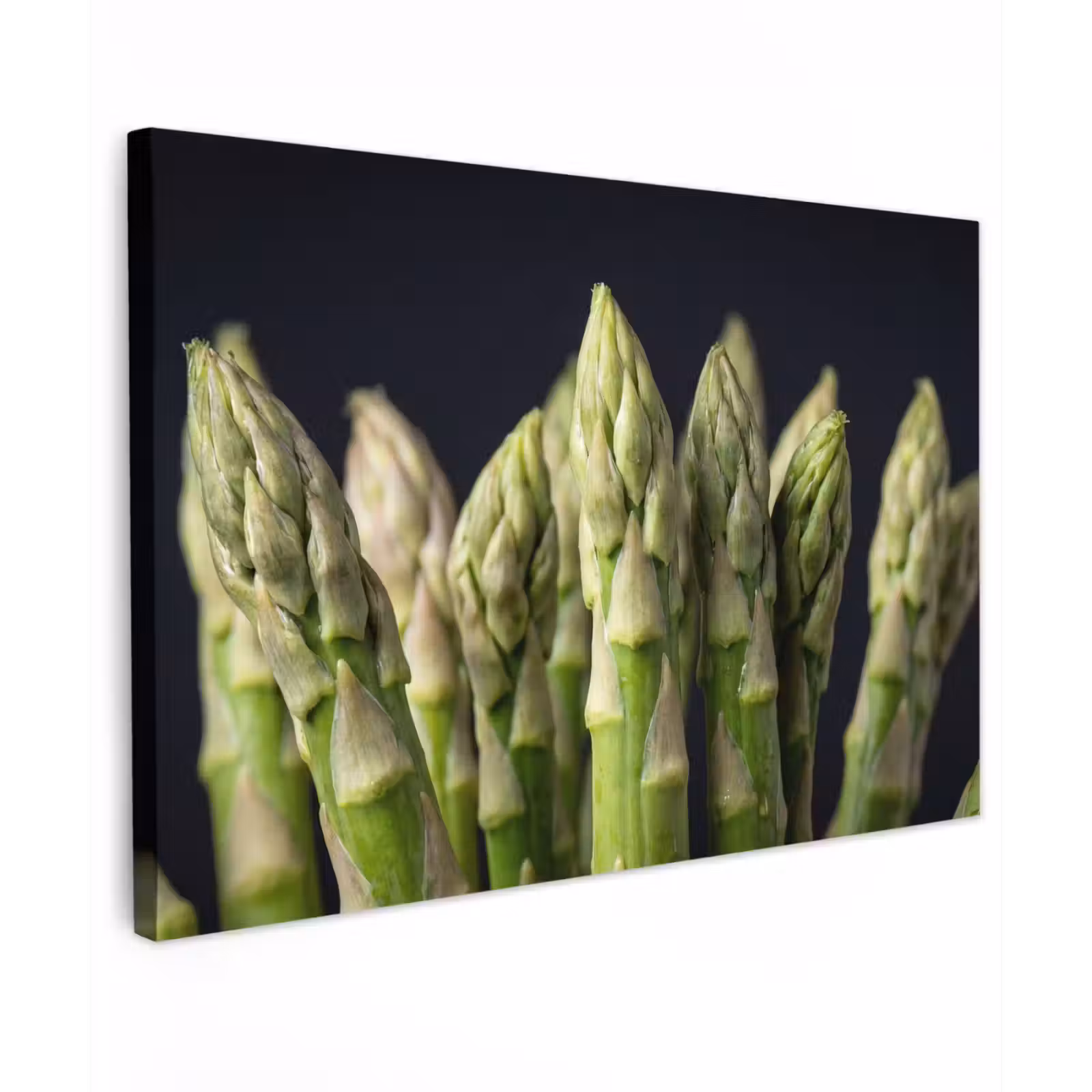 Canvas schilderij - Asperges - Groen - Zwart — 1