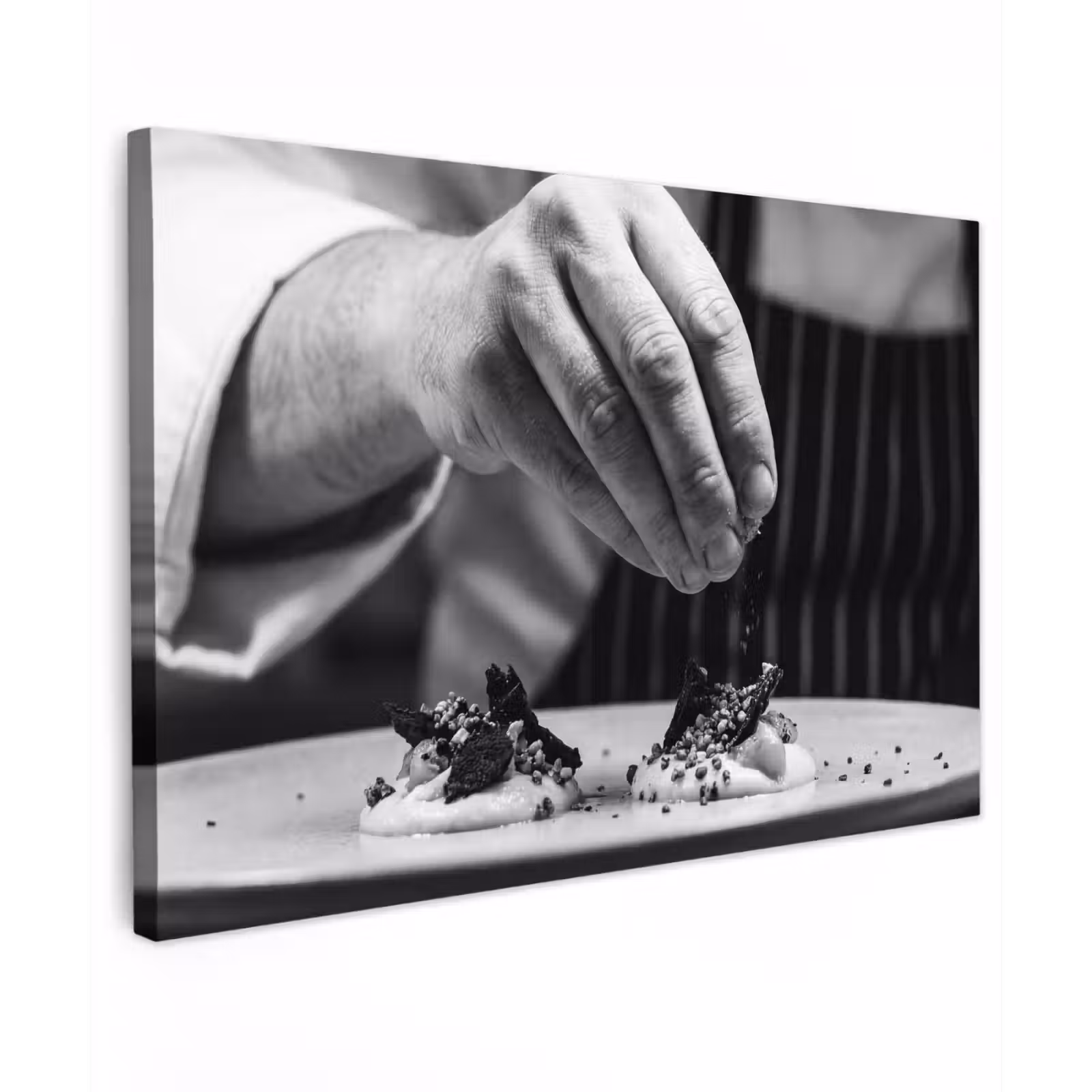 Canvas schilderij - Chef - Garnering - Gerecht — 1
