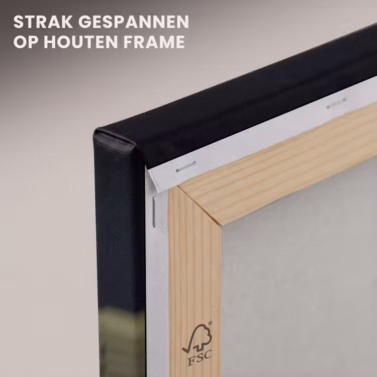 Canvas schilderij - Asperges - Groen - Zwart — 7