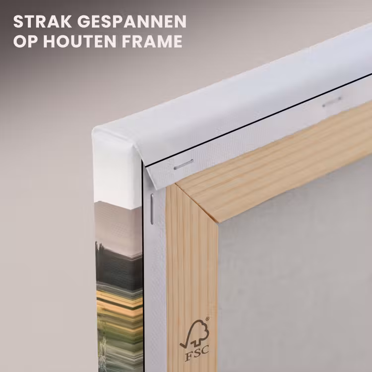 Canvas schilderij - Berglandschap - Rivier - Bos — 7