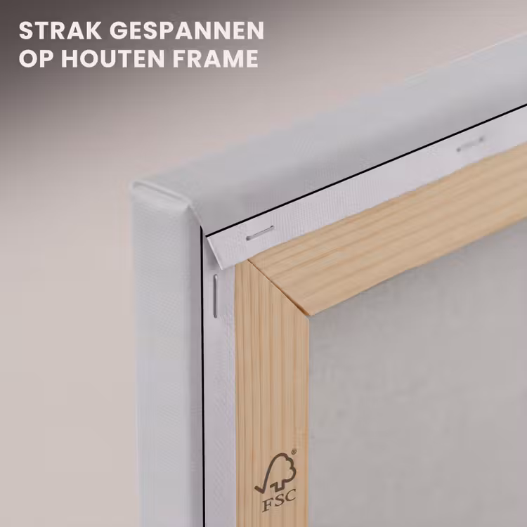 Canvas schilderij - Bloem - Minimalistisch -Wit — 7