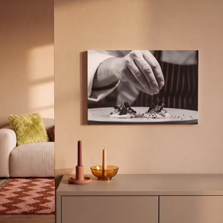 Canvas schilderij - Chef - Garnering - Gerecht — 2