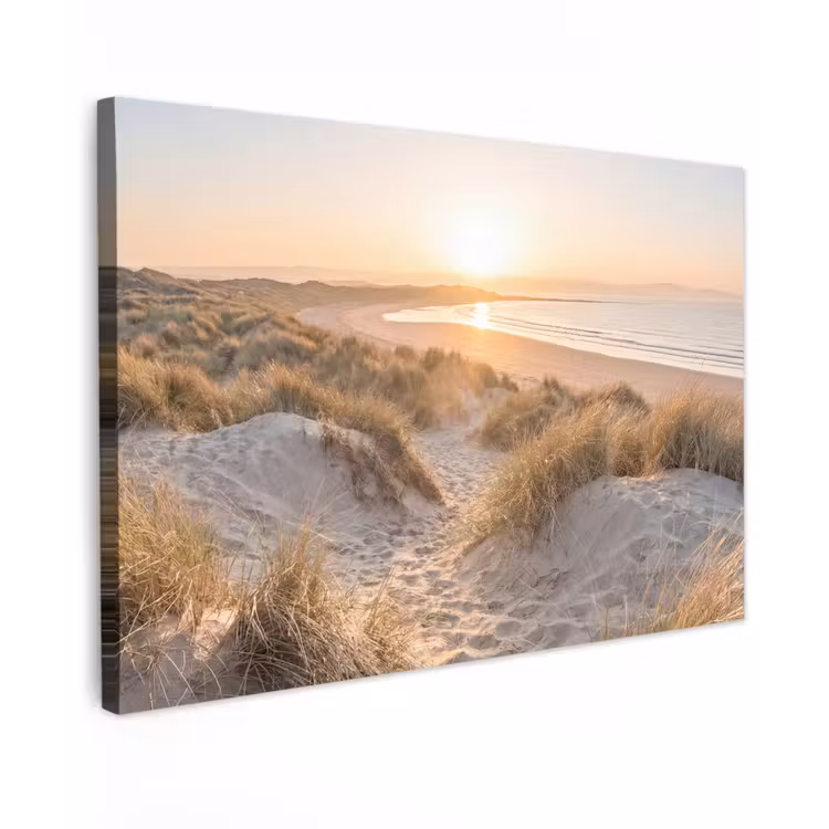 Canvas schilderij - Duinen - Strand - Zee — 1