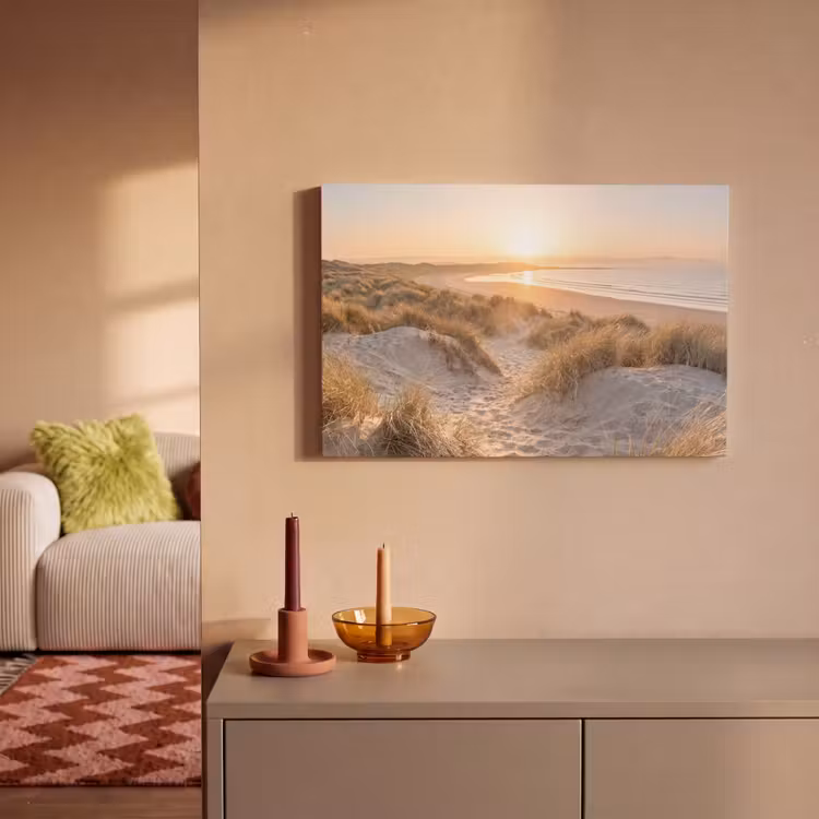 Canvas schilderij - Duinen - Strand - Zee — 2