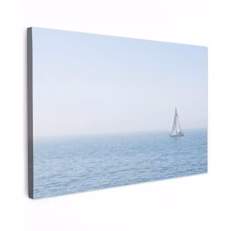 Canvas schilderij - Horizon - Zeilboot - Zee — 1
