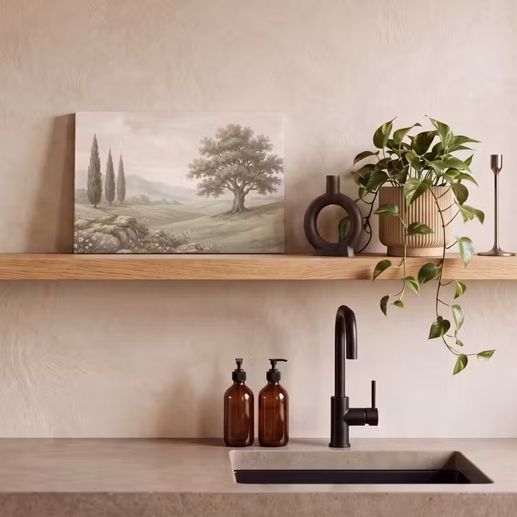 Canvas schilderij - Heuvellandschap - Bomen - Natuur - Groen — 4