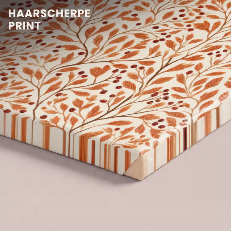 Canvas schilderij - Bladeren - Botanisch - Terracotta — 5