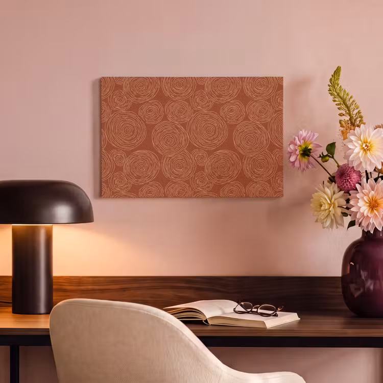 Canvas schilderij - Cirkels - Abstract - Artistiek - Terracotta — 6