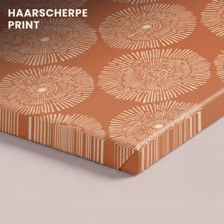 Canvas schilderij - Cirkels - Grafisch - Patroon - Terracotta — 5
