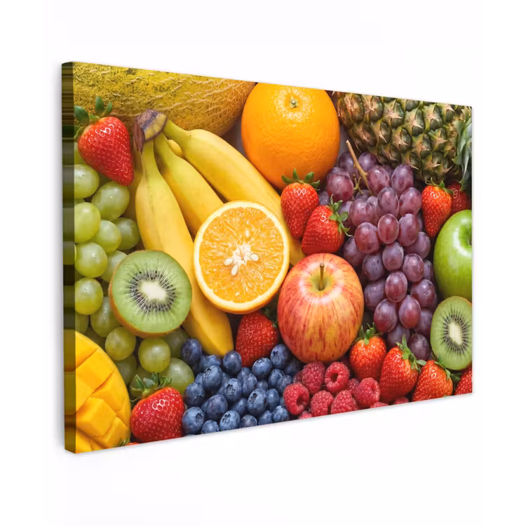 Canvas schilderij - Eten - Fruit - Vers - Kleurrijk - Voeding — 1