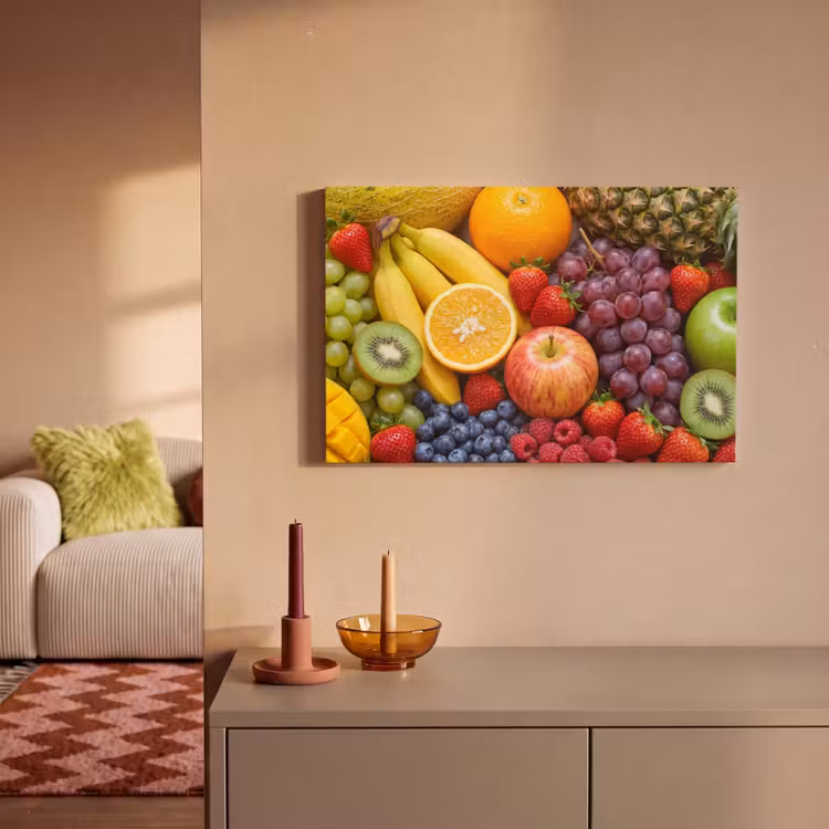 Canvas schilderij - Eten - Fruit - Vers - Kleurrijk - Voeding — 2