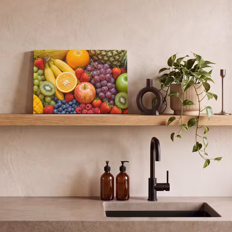 Canvas schilderij - Eten - Fruit - Vers - Kleurrijk - Voeding — 4