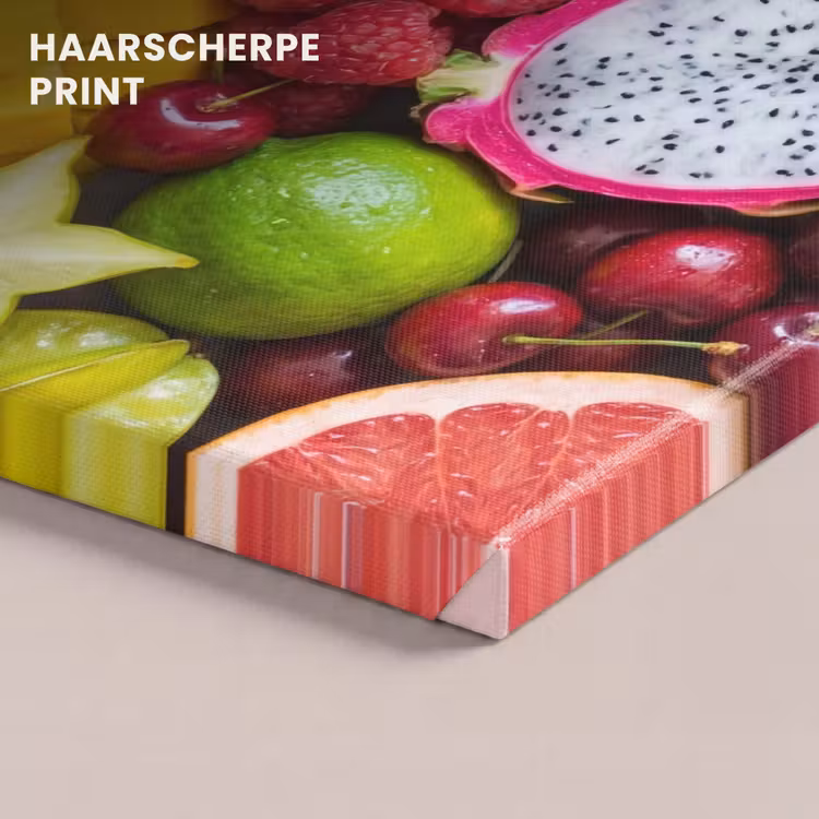 Canvas schilderij - Fruit - Assortiment - Vers - Gezond - Kleurrijk — 5