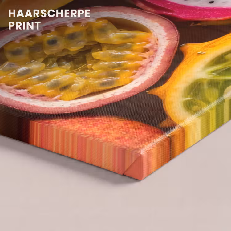 Canvas schilderij - Fruit - Geopend - Tropisch - Eten - Kleurrijk — 5