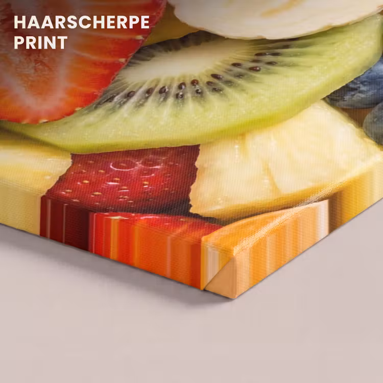 Canvas schilderij - Fruit - Plakjes - Eten - Kleurrijk — 5