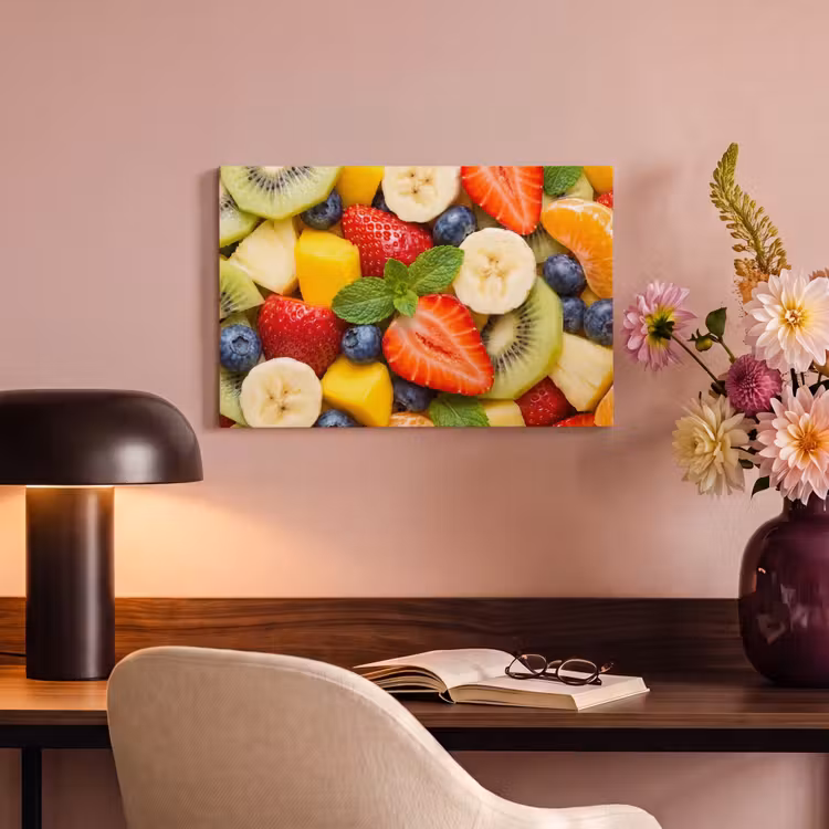 Canvas schilderij - Fruit - Plakjes - Eten - Kleurrijk — 6