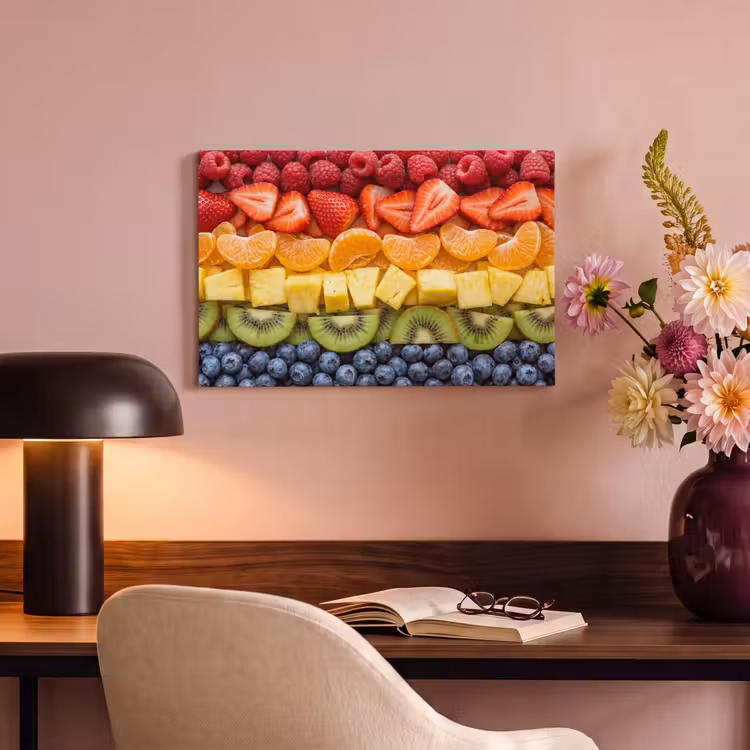 Canvas schilderij - Fruit - Regenboog - Gezond - Kleurrijk — 6