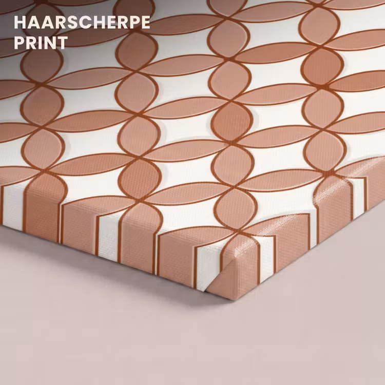 Canvas schilderij - Geometrisch - Cirkels - Modern - Terracotta — 5