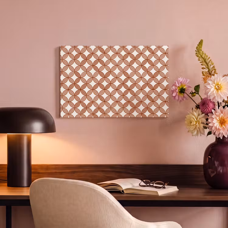 Canvas schilderij - Geometrisch - Cirkels - Modern - Terracotta — 6