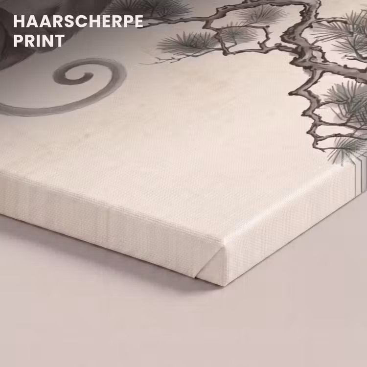 Canvas schilderij - Aap - Maan - Goud — 5