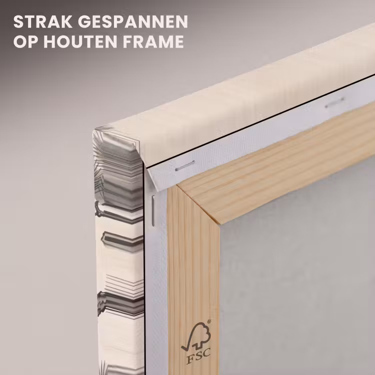 Canvas schilderij - Aap - Maan - Goud — 7
