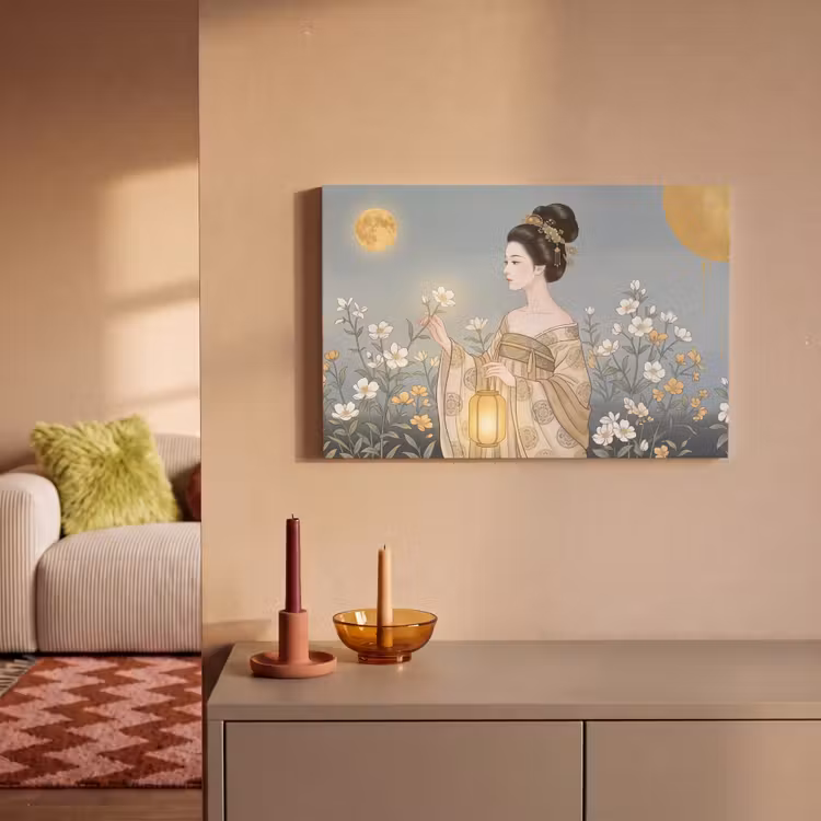 Canvas schilderij - Aziatisch - Vrouw - Kimono — 2