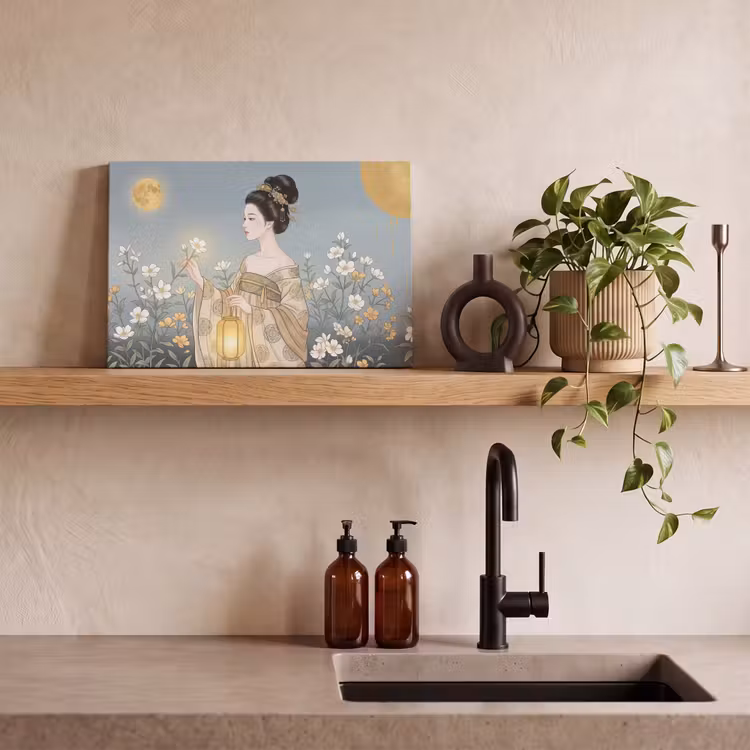 Canvas schilderij - Aziatisch - Vrouw - Kimono — 4