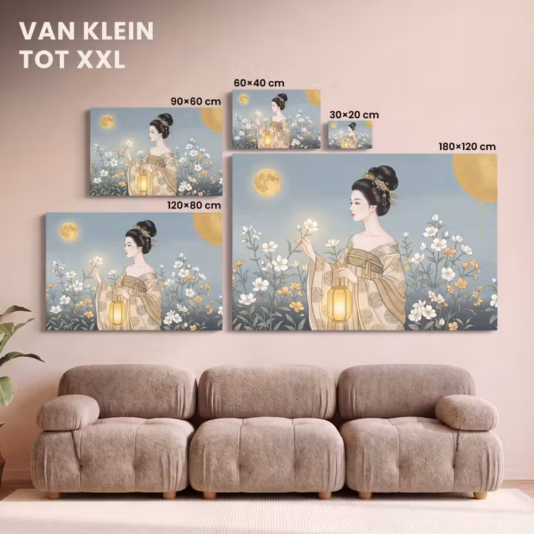 Canvas schilderij - Aziatisch - Vrouw - Kimono — 8