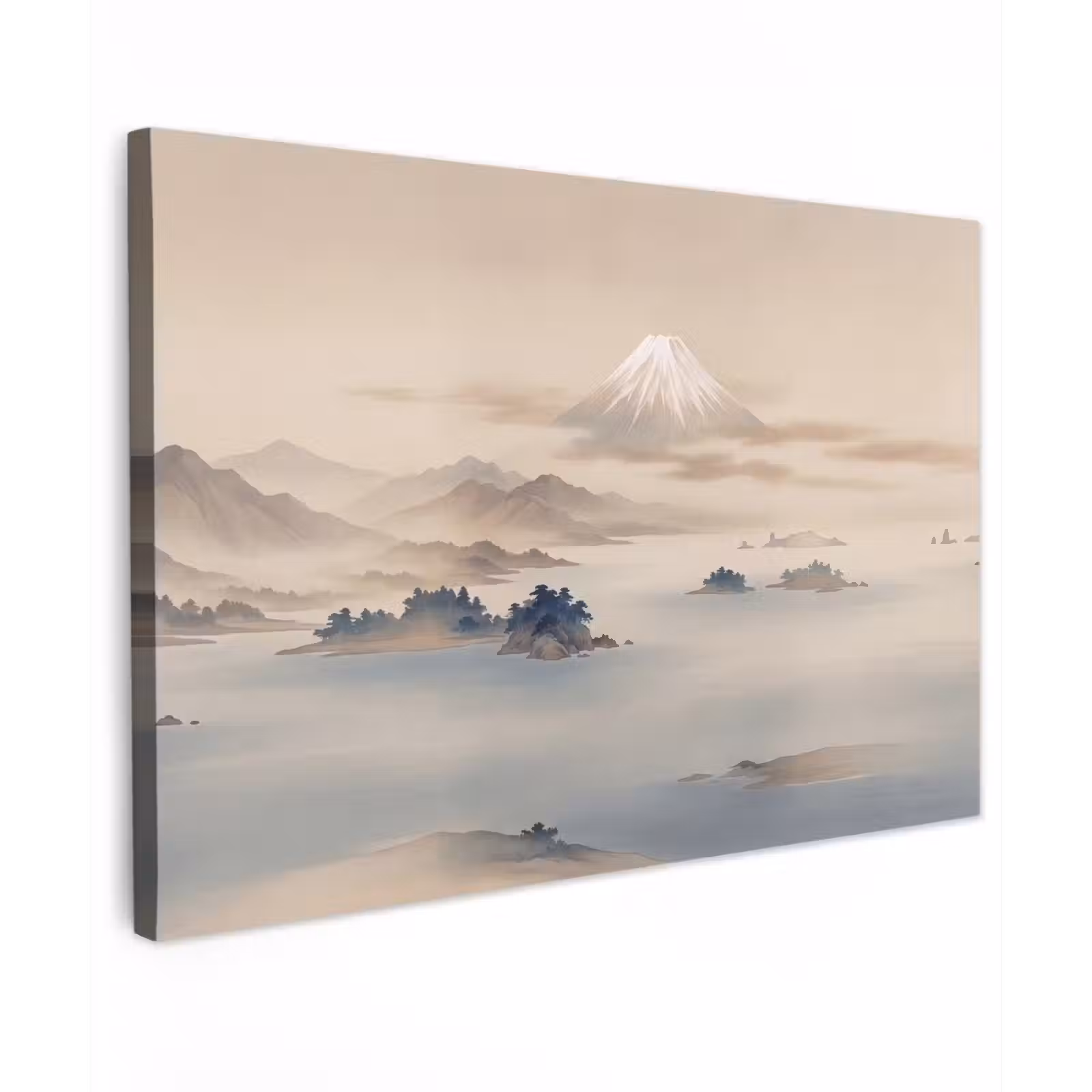Canvas schilderij - Japans - Landschap - Beige — 1
