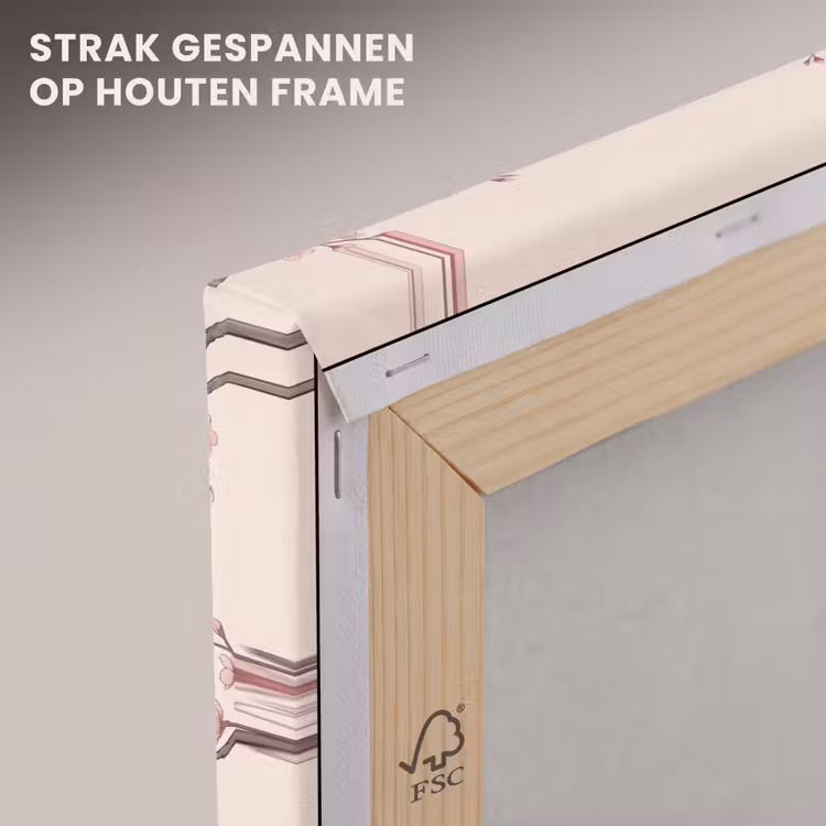 Canvas schilderij - Aziatisch - Kraanvogel - Beige — 7