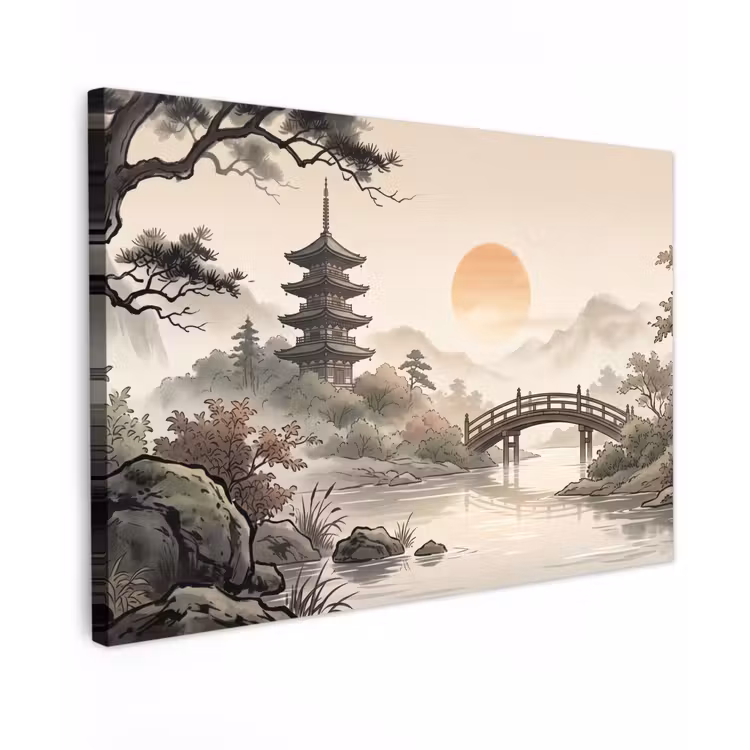 Canvas schilderij - Azië - Landschap - Kleurrijk — 1