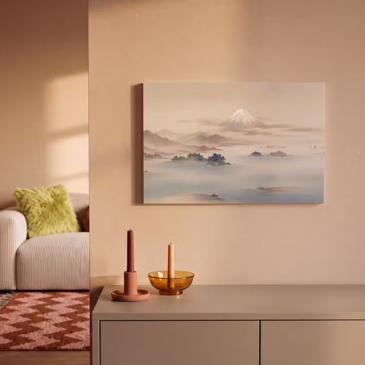Canvas schilderij - Japans - Landschap - Beige — 2