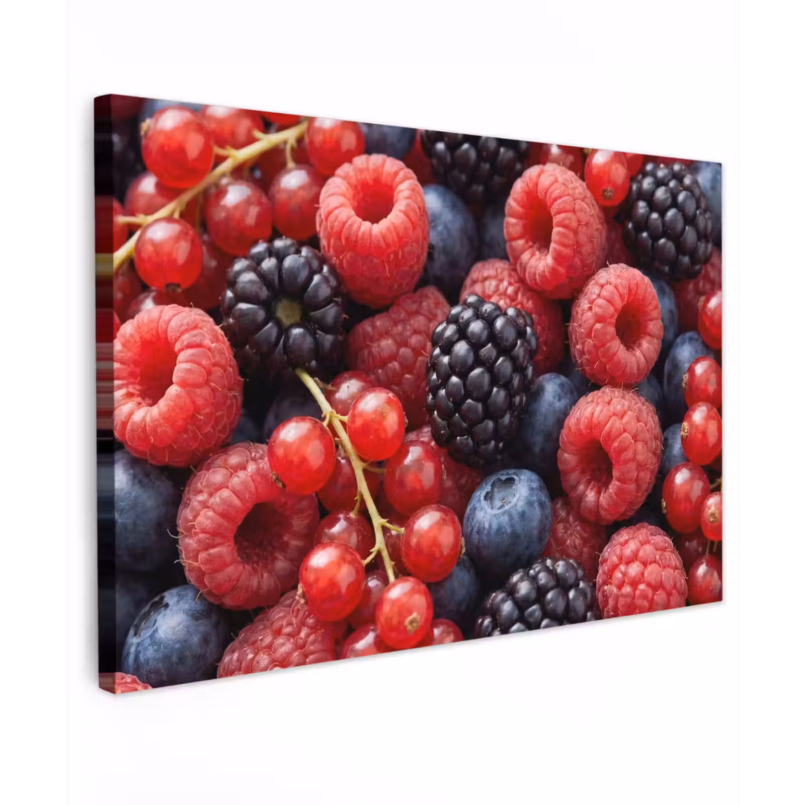 Canvas schilderij - Bessen - Mix - Vers - Eten - Kleurrijk — 1